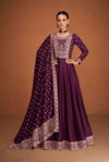 Veera By Ashirwad Heavy Premium Silk With Embroidery Sequence Work Gown With Dupatta Wholesalers In Delhi